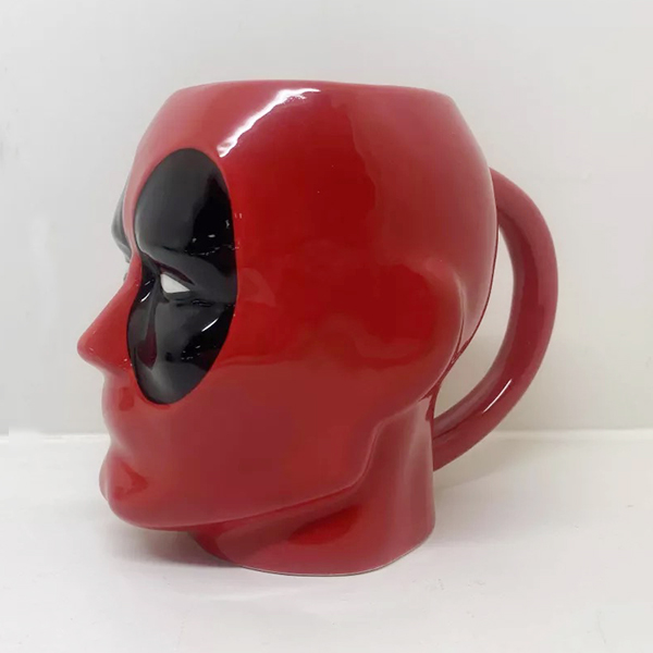 3D Character Ceramic Mug – Red Mask