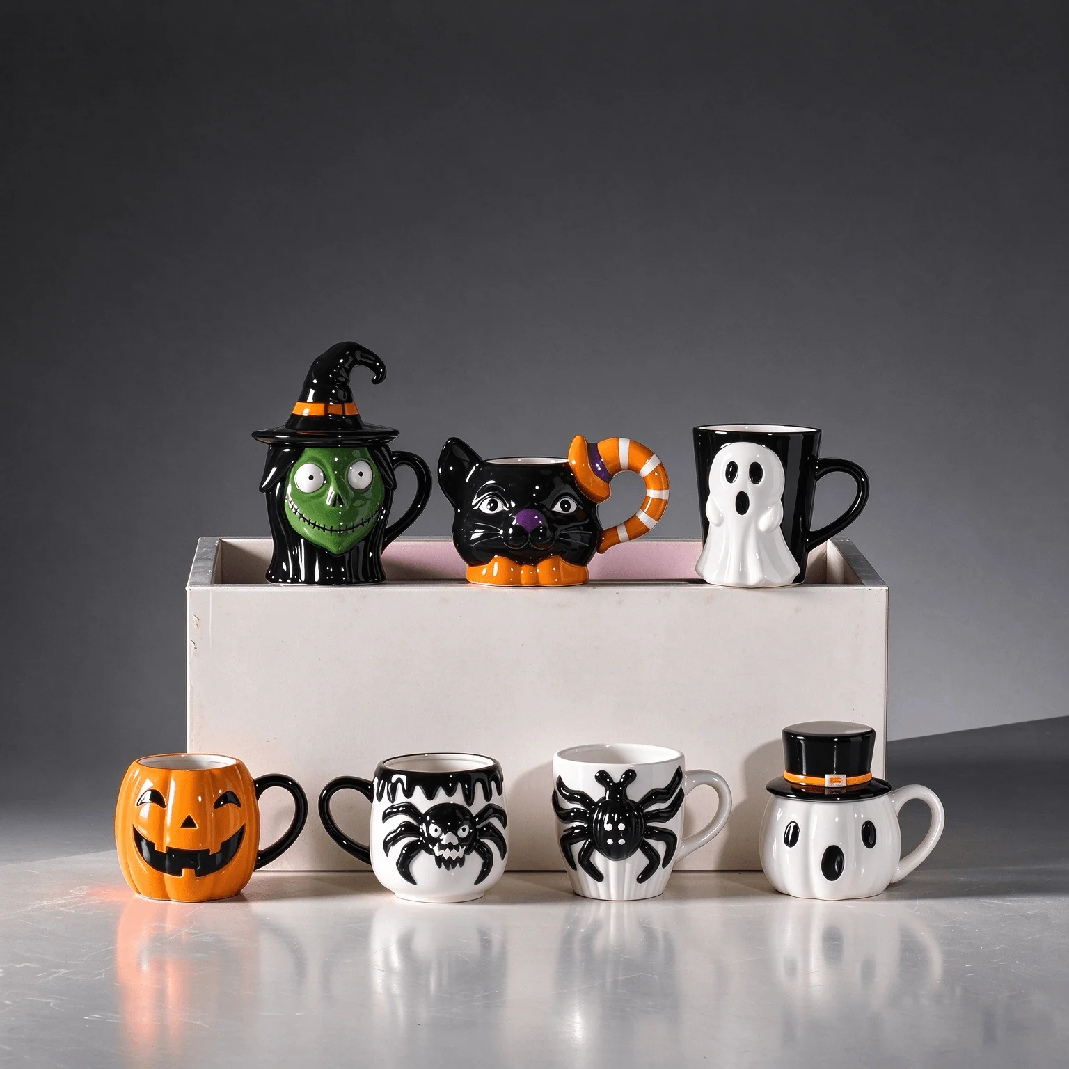 Halloween Ceramic Character Mug Collection